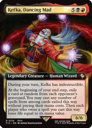 Kefka, Dancing Mad (Extended Art) (FIC-174) - [Commander: FINAL FANTASY]
