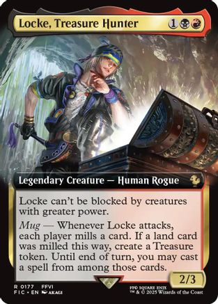 Locke, Treasure Hunter (Extended Art) (FIC-177) - [Commander: FINAL FANTASY]