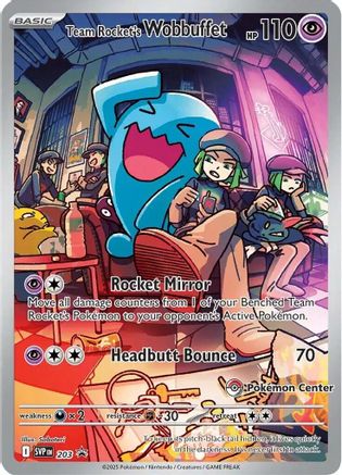 Team Rocket's Wobbuffet (Pokemon Center Exclusive) 203 - [SV Scarlet & Violet Promo Cards] Holofoil