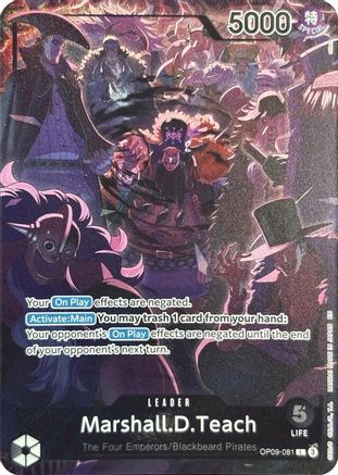 Marshall.D.Teach (English Version 2nd Anniversary Set) (OP09-081) - One Piece Promotion Cards