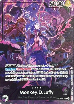 Monkey.D.Luffy (English Version 2nd Anniversary Set) (OP09-061) - One Piece Promotion Cards