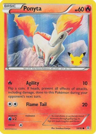 Ponyta (UK Exclusive Promo) 14 - [Miscellaneous Cards & Products] Holofoil