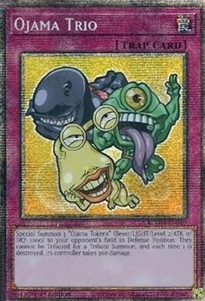 Ojama Trio (Starlight Rare) (BLMM-EN010) - Battles of Legend: Monster Mayhem 1st Edition