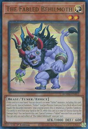 The Fabled Behilmoth (BLMM-EN012) - Battles of Legend: Monster Mayhem 1st Edition