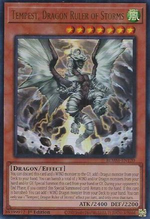 Tempest, Dragon Ruler of Storms (BLMM-EN120) - Battles of Legend: Monster Mayhem 1st Edition