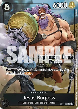 Jesus Burgess (Beginners Deck Party [ST-23] - [ST-28] Winner Pack) (OP10-085) - One Piece Promotion Cards