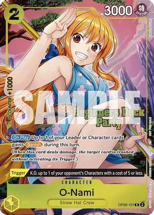 O-Nami (Beginners Deck Party [ST-23] - [ST-28] Winner Pack) (OP06-101) - One Piece Promotion Cards