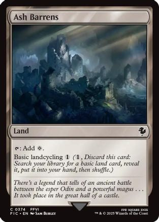 Ash Barrens (Surge Foil) (FIC-374) - [Commander: FINAL FANTASY] Foil