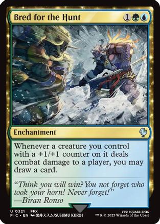 Bred for the Hunt (Surge Foil) (FIC-321) - [Commander: FINAL FANTASY] Foil