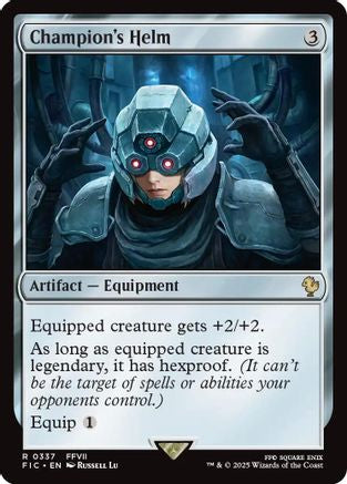 Champion's Helm (Surge Foil) (FIC-337) - [Commander: FINAL FANTASY] Foil