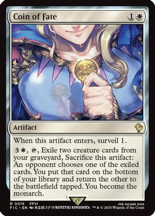 Coin of Fate (Surge Foil) (FIC-015) - [Commander: FINAL FANTASY] Foil