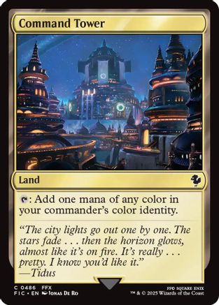 Command Tower (0486) (Surge Foil) (FIC-486) - [Commander: FINAL FANTASY] Foil