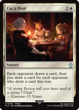 Cut a Deal (Surge Foil) (FIC-238) - [Commander: FINAL FANTASY] Foil