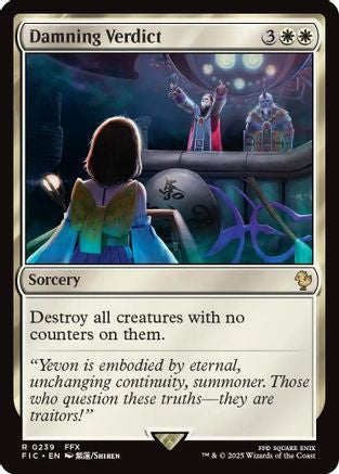 Damning Verdict (Surge Foil) (FIC-239) - [Commander: FINAL FANTASY] Foil