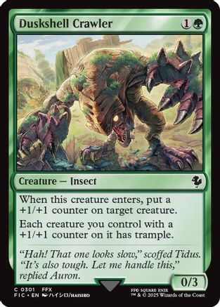 Duskshell Crawler (Surge Foil) (FIC-301) - [Commander: FINAL FANTASY] Foil