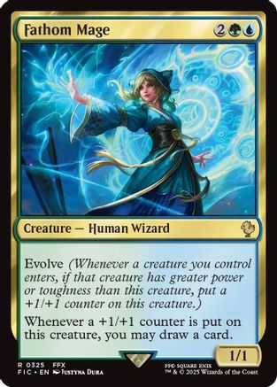 Fathom Mage (Surge Foil) (FIC-325) - [Commander: FINAL FANTASY] Foil