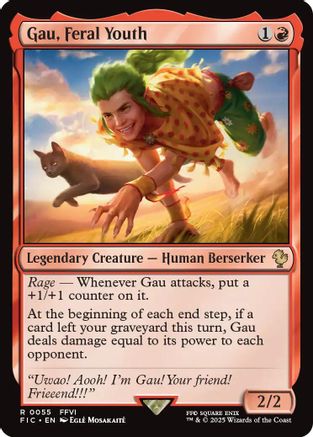 Gau, Feral Youth (Surge Foil) (FIC-055) - [Commander: FINAL FANTASY] Foil