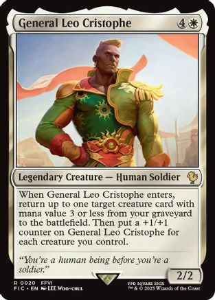 General Leo Cristophe (Surge Foil) (FIC-020) - [Commander: FINAL FANTASY] Foil