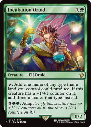 Incubation Druid (Surge Foil) (FIC-309) - [Commander: FINAL FANTASY] Foil