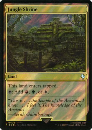Jungle Shrine (Surge Foil) (FIC-406) - [Commander: FINAL FANTASY] Foil