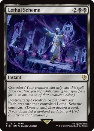 Lethal Scheme (Surge Foil) (FIC-277) - [Commander: FINAL FANTASY] Foil
