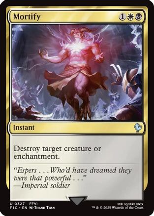 Mortify (Surge Foil) (FIC-327) - [Commander: FINAL FANTASY] Foil