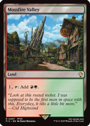 Mossfire Valley (Surge Foil) (FIC-407) - [Commander: FINAL FANTASY] Foil