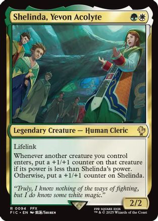 Shelinda, Yevon Acolyte (Surge Foil) (FIC-094) - [Commander: FINAL FANTASY] Foil
