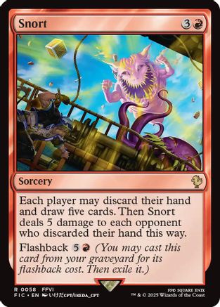 Snort (Surge Foil) (FIC-058) - [Commander: FINAL FANTASY] Foil