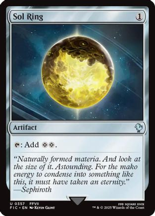 Sol Ring (0357) (Surge Foil) (FIC-357) - [Commander: FINAL FANTASY] Foil