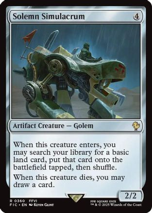 Solemn Simulacrum (Surge Foil) (FIC-360) - [Commander: FINAL FANTASY] Foil