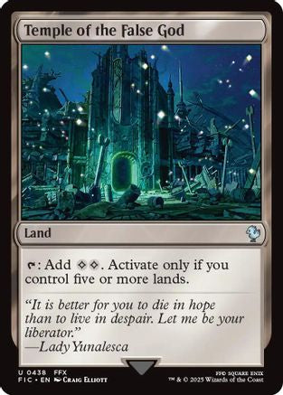 Temple of the False God (Surge Foil) (FIC-438) - [Commander: FINAL FANTASY] Foil