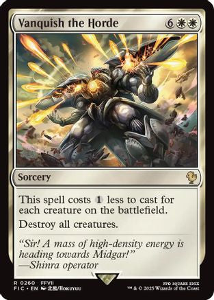 Vanquish the Horde (Surge Foil) (FIC-260) - [Commander: FINAL FANTASY] Foil
