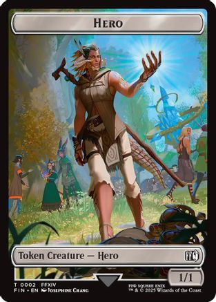 Hero (0002) // Treasure Double-Sided Token (FIN-2 // 23) - [FINAL FANTASY] Foil
