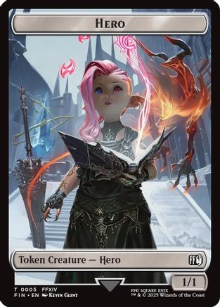 Hero (0005) // Treasure Double-Sided Token (FIN-5 // 23) - [FINAL FANTASY] Foil