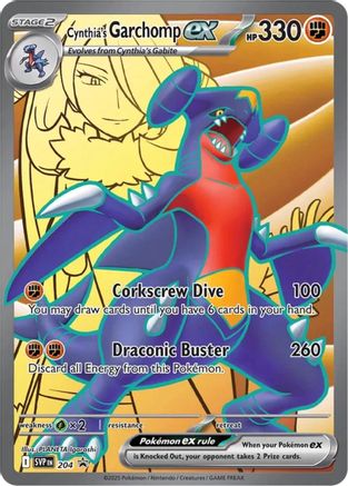 Cynthia's Garchomp ex 204 - [SV Scarlet & Violet Promo Cards] Holofoil