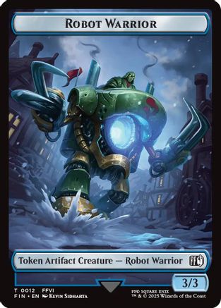 Robot Warrior (0012) // Copy (0001) Double-Sided Token (FIN-12 // 1) - [FINAL FANTASY]
