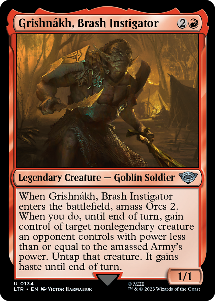 Grishnákh, Brash Instigator (LTR-134) - [The Lord of the Rings: Tales of Middle-earth]