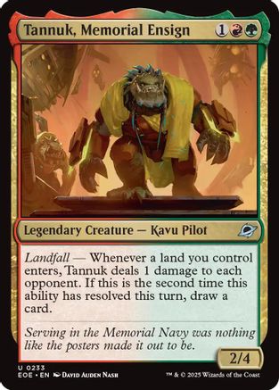 Tannuk, Memorial Ensign (EOE-233) - [Edge of Eternities] Foil