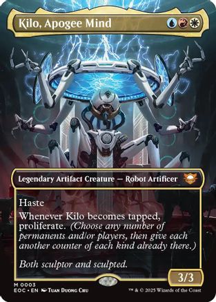 Kilo, Apogee Mind (Borderless) (EOC-003) - [Commander: Edge of Eternities] Foil