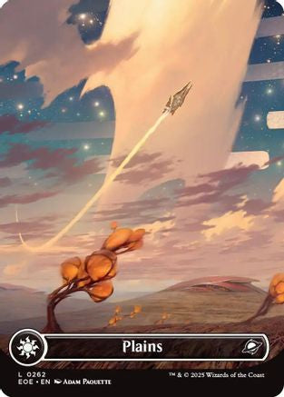 Plains (0262) (Borderless) (EOE-262) - [Edge of Eternities] Foil