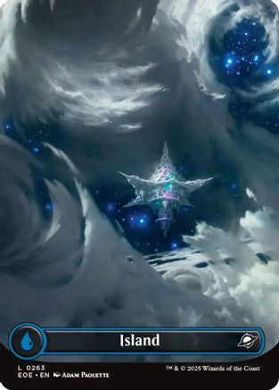 Island (0263) (Borderless) (EOE-263) - [Edge of Eternities] Foil