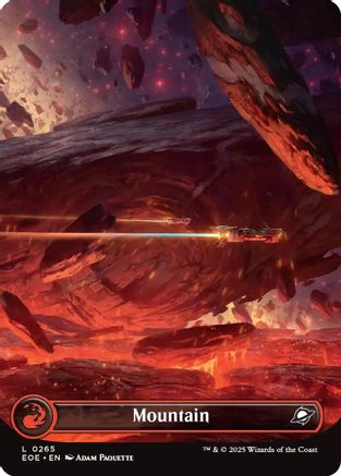 Mountain (0265) (Borderless) (EOE-265) - [Edge of Eternities] Foil