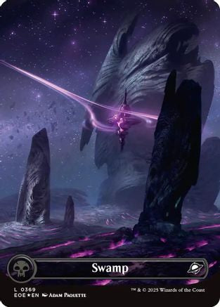 Swamp (0369) (Borderless) (Galaxy Foil) (EOE-369) - [Edge of Eternities] Foil