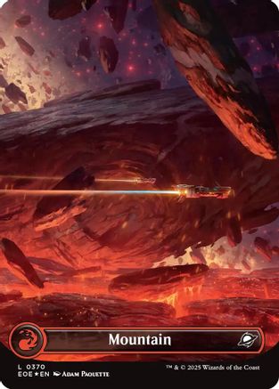 Mountain (0370) (Borderless) (Galaxy Foil) (EOE-370) - [Edge of Eternities] Foil
