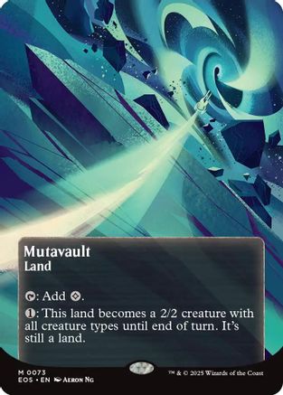 Mutavault (0073) (Borderless) (EOS-073) - [Edge of Eternities: Stellar Sights]