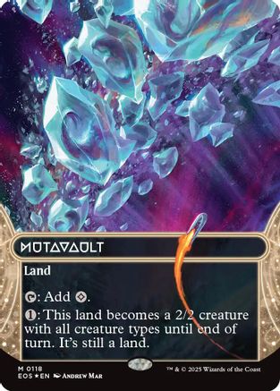Mutavault (0118) (Borderless) (Galaxy Foil) (EOS-118) - [Edge of Eternities: Stellar Sights] Foil