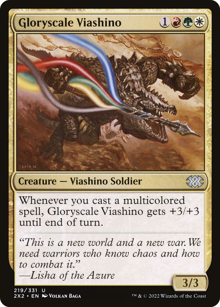 Gloryscale Viashino (2X2-219) - [Double Masters 2022] Foil