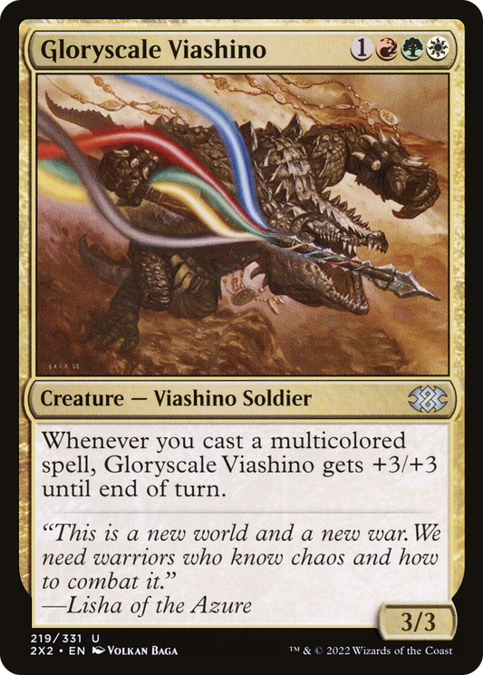 Gloryscale Viashino (2X2-219) - [Double Masters 2022] Foil