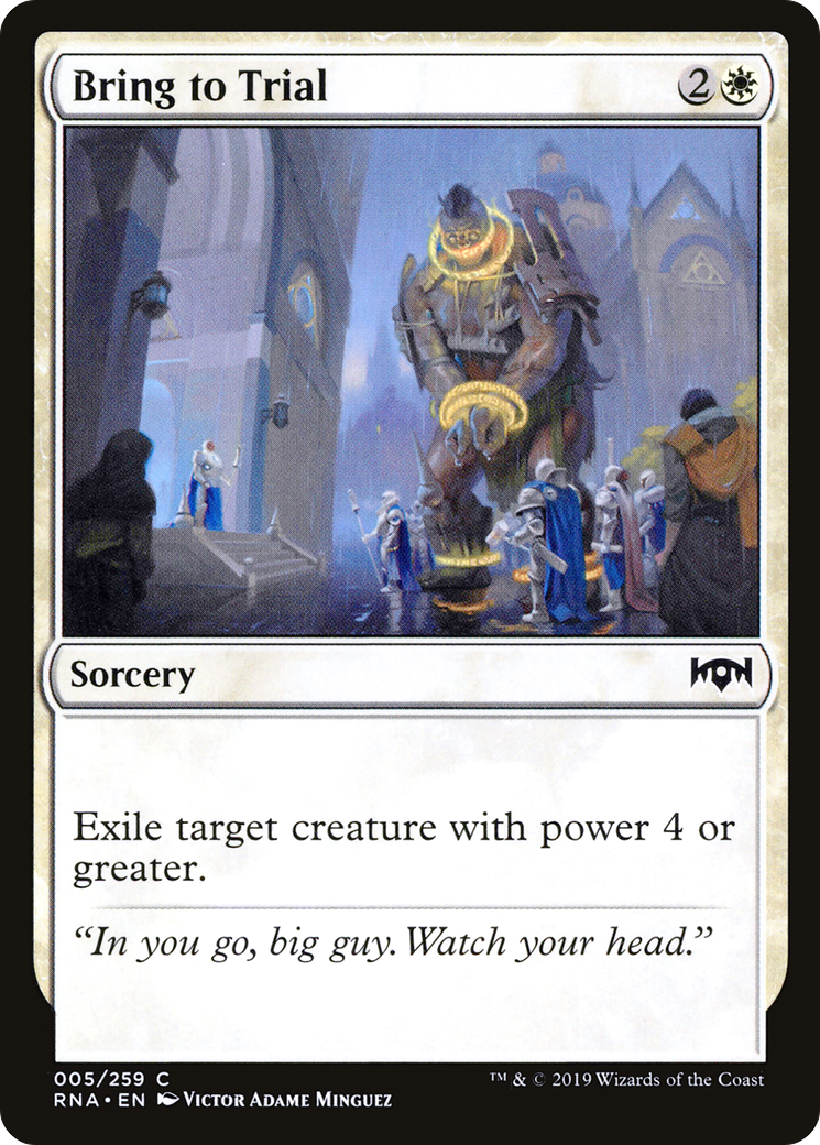 Bring to Trial (RNA-005) - [Ravnica Allegiance] Foil